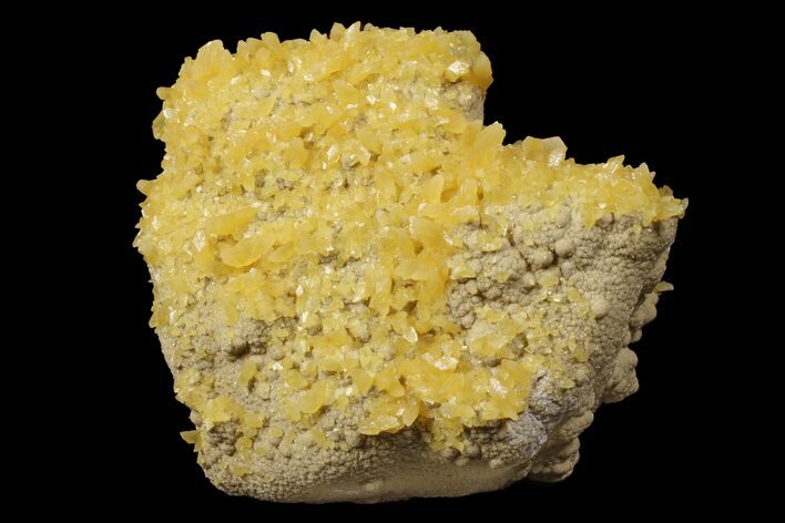 Fluorescent, Yellow Calcite Crystal Cluster - South Dakota #170692